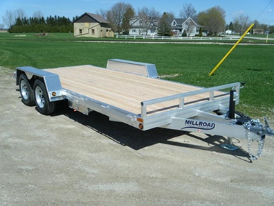 aluminum flat deck trailers