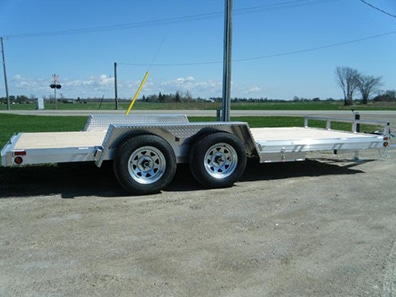 aluminum flat deck trailers