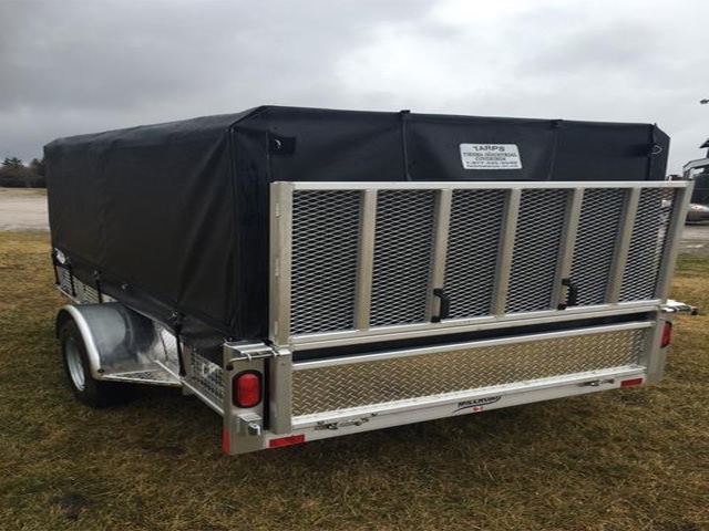 tarped utility trailer