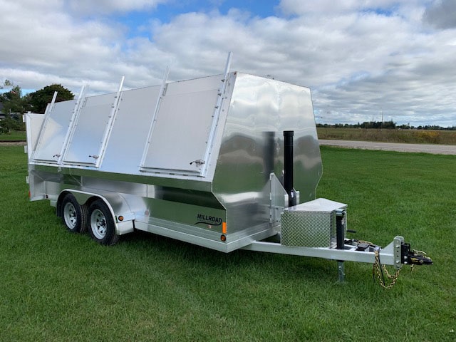 custom recycling dump trailer