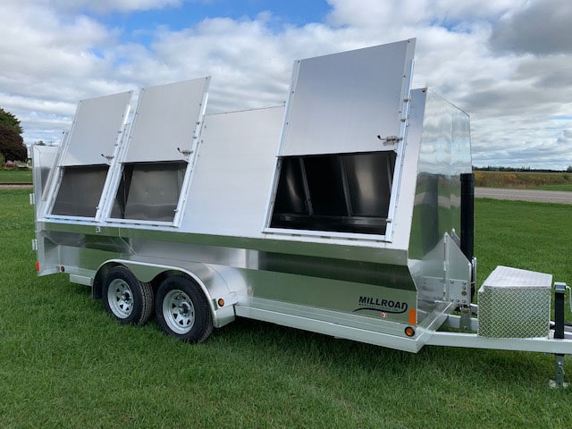 custom recycling dump trailer